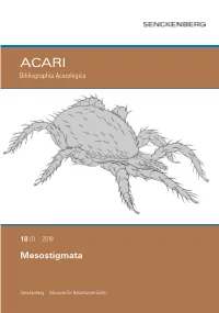 Mesostigmata No