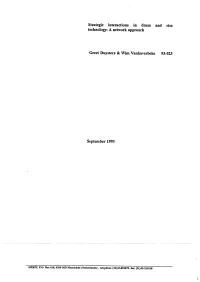 Strategic Interactions in Dram and Risc Technology: a Network Approach