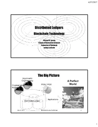 16. Distributed Ledgers Blockchain Technology