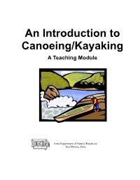 An Introduction to Canoeing/Kayaking a Teaching Module