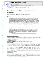 Comprehensive Transcriptional Map of Primate Brain Development