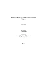 Exploiting Dbpedia for Graph-Based Entity Linking to Wikipedia