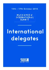 International Delegates International Delegates
