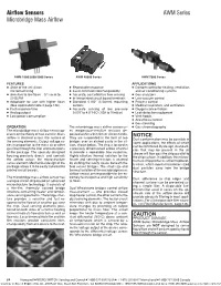Airflow Sensors AWM Series
