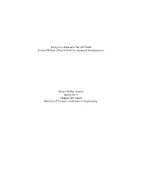 Design of a Hydraulic Bicycle Brake Housed Within a Bicycle Fork for Increased Aerodynamics