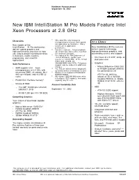 New IBM Intellistation M Pro Models Feature Intel Xeon Processors at 2.8 Ghz