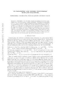 On Parametric and Generic Polynomials with One Parameter