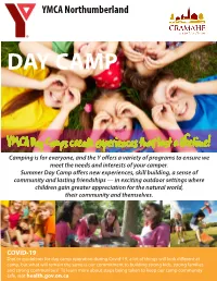 YMCA Day Camps Create Experiences That Last a Lifetime!