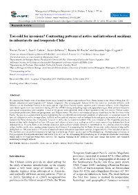 Contrasting Patterns of Native and Introduced Ascidians in Subantarctic and Temperate Chile