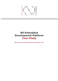 RS Embedded Development Platform Case Study