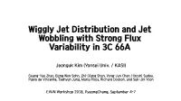 Wiggly Jet Distribution and Jet Wobbling with Strong Variability In
