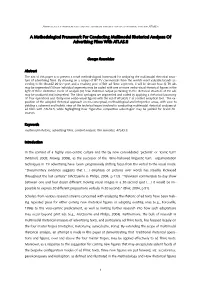A Methodological Framework for Conducting Multimodal Rhetorical Analyses of Advertising Films with Atlas.Ti