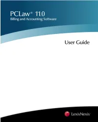 Pclaw 11.0 User Guide