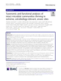 Taxonomic and Functional Analyses of Intact Microbial Communities