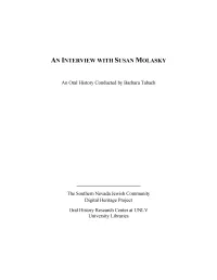 An Interview with Susan Molasky