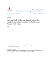 Deriving the Dyer-Roeder Equation from the Geodesic Deviation Equation Via the Newman Penrose Null Tetrad Aly Aly
