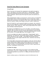 Sheryl Crow Song by Song Synopsis
