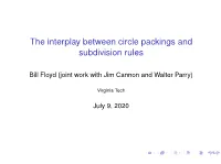 The Interplay Between Circle Packings and Subdivision Rules