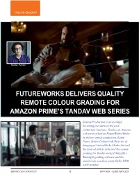 Futureworks Delivers Quality Remote Colour Grading for Amazon Prime's