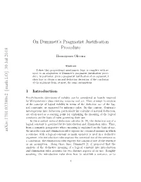 On Dummett's Pragmatist Justification Procedure
