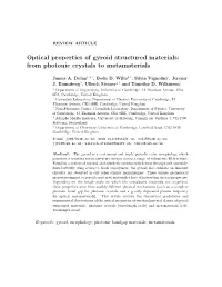 Optical Properties of Gyroid Structured Materials: from Photonic Crystals to Metamaterials