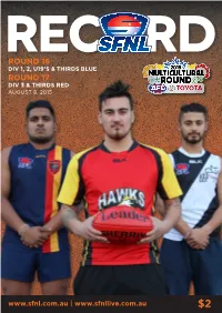 SFNL Record Round 16/17