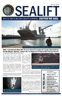 The Us Navy's Military Sealift Command