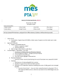 1 General PTA Meeting Minutes