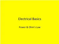 Electrical Basics