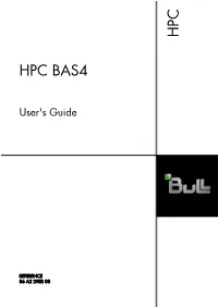 HPC BAS4 User's Guide