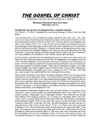 Methodist Doctrine, People Are Saved “By Faith Only.” What Does James 2: 24 Have to Say About That?