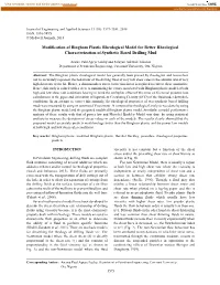 Modification of Bingham Plastic Rheological Model for Better Rheological Characterization of Synthetic Based Drilling Mud