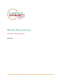 Needs Assessment Technical Memorandum