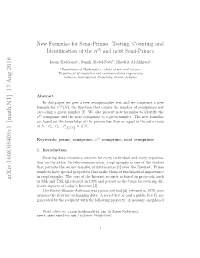 New Formulas for Semi-Primes. Testing, Counting and Identification