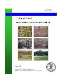 Town of Upton Open Space and Recreation Plan