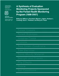 A Synthesis of Evaluation Monitoring Projects Sponsored by the Forest Health Monitoring Program (1998-2007)