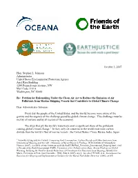 Citizen Petition for Rulemaking Under The