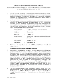 Draft Insolvency (Amendment) Rules 2008 (The "Draft Rules") Circulated for Consultation by the Insolvency Service with Its Letter of 16 August 2007