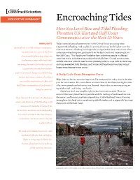 EXECUTIVE SUMMARY Encroaching Tides How Sea Level Rise and Tidal Flooding Threaten U.S