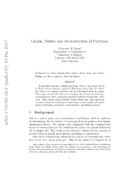 Graphs, Skeleta and Reconstruction of Polytopes