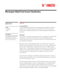 Morningstar Global Fixed Income Classification Methodology