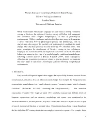 Phonetic Sources of Morphological Patterns in Sound Change: Fricative Voicing in Athabascan Jonathan Manker University of California, Berkeley
