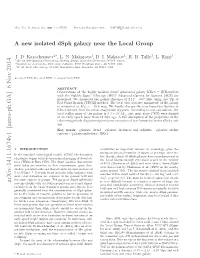 A New Isolated Dsph Galaxy Near the Local Group 3