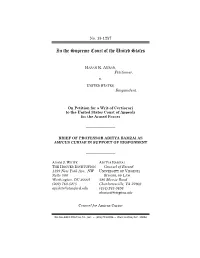 Aditya Bamzai As Amicus Curiae in Support of Respondent