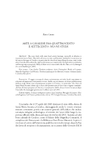 Arte a Cavalese Fra Quattrocento E Settecento