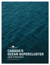 Canada's Ocean Supercluster: Vision and Mission