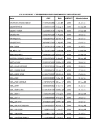 Name CNIC DOB AMOUNT Submissiondate AAMIR