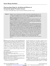 Pharmacologic Basis for the Enhanced Efficacy of Dutasteride Against Prostatic Cancers Yi Xu, Susan L