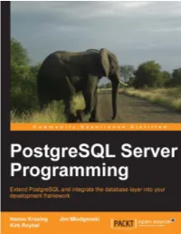 Postgresql Server Programming