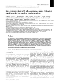 Skin Regeneration with All Accessory Organs Following Ablation with Irreversible Electroporation